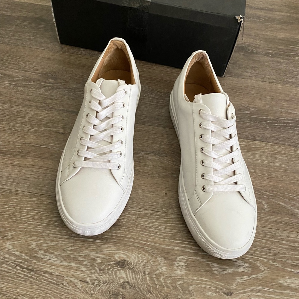 White leather premier Thursday low top sneakers 11